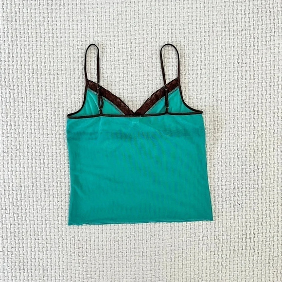 Vintage Y2K Old Navy Cropped Mesh Tank Top - Picture 5 of 6
